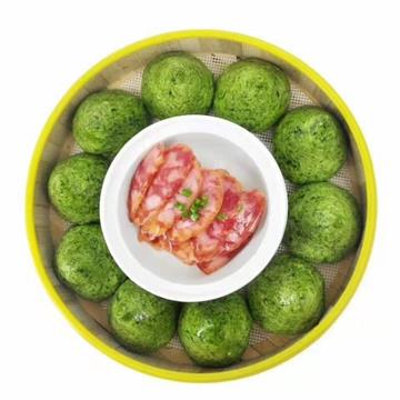 手工荠菜窝窝头